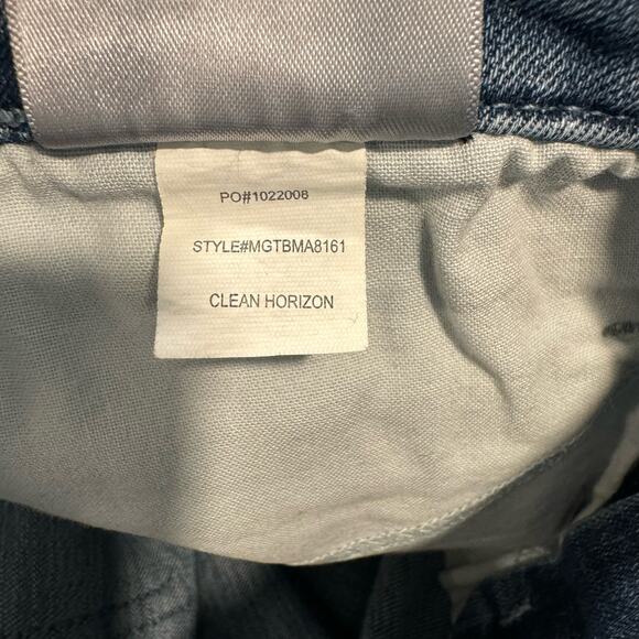 NYDJ Marilyn Straight Clean Horizon Raw Hem Multi Color Pocket Jeans 12 - Picture 9 of 11